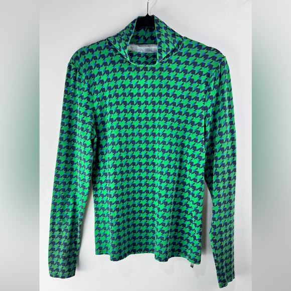 MAEVE by Anthropologie Printed Turtleneck In Green Size Large - Picture 2 of 8